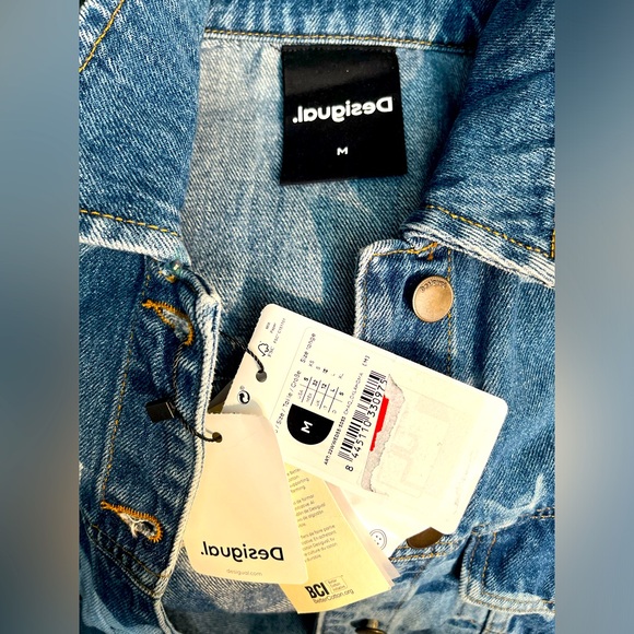 DESIGUAL Floral Denim Women’s Jacket - Picture 6 of 8